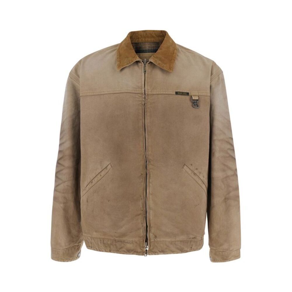 Golden Goose Men Reversible Jacket With Contrast In Beige Unisex